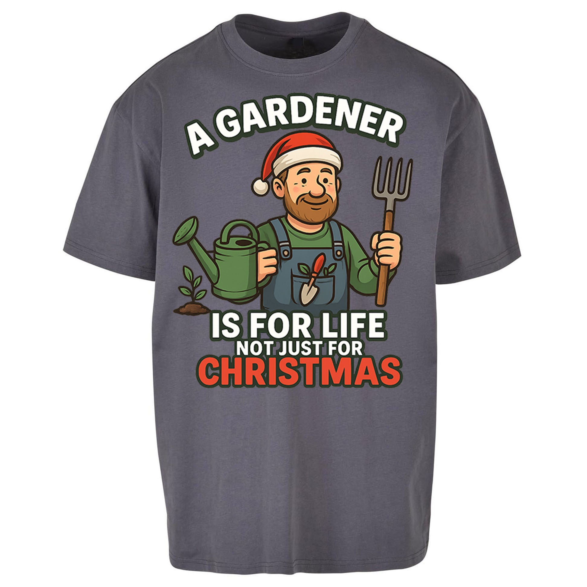 Gardener Christmas Oversized T Shirt