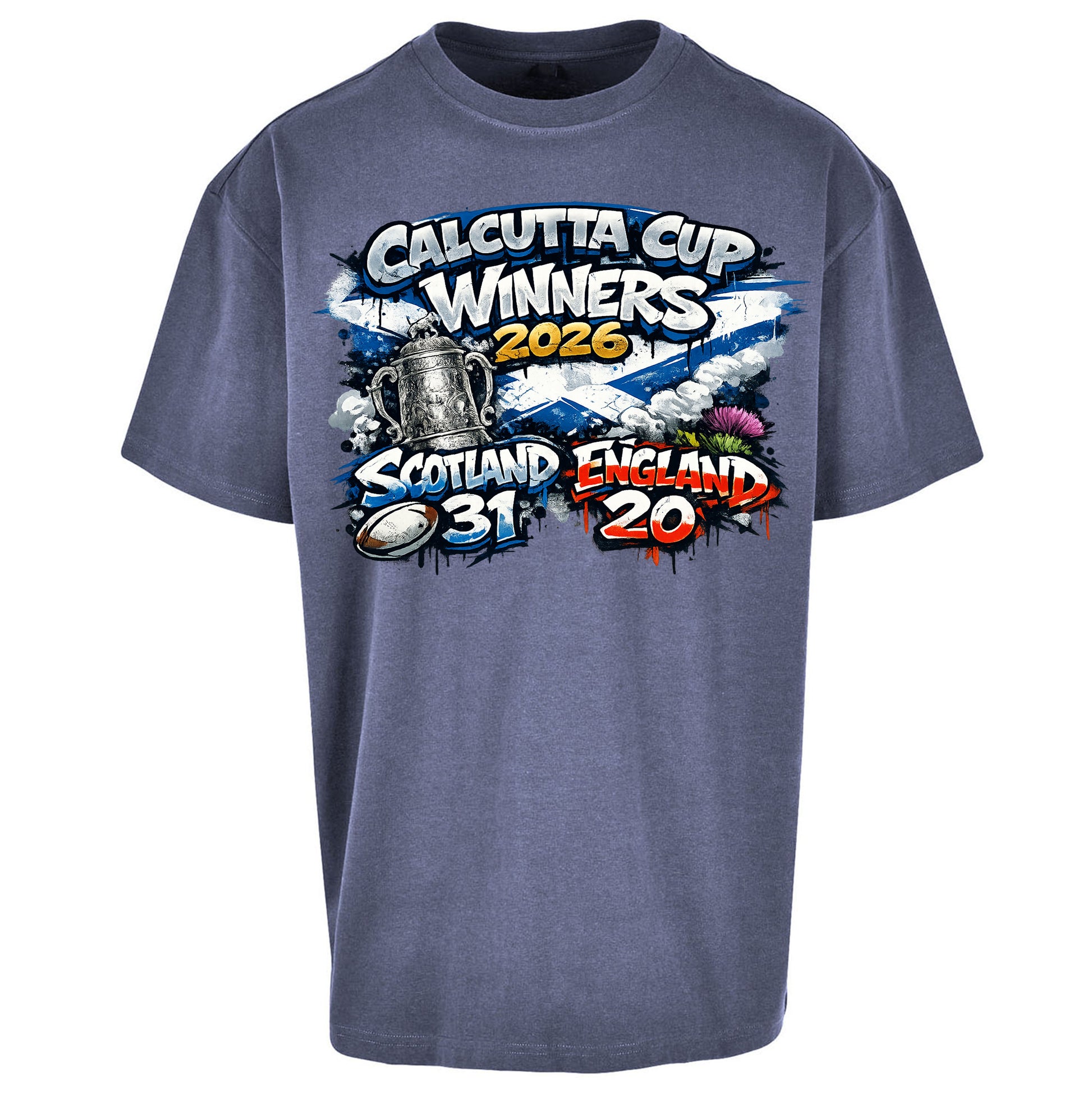 Scotland Calcutta Cup Winners 2026 Oversized T Shirt