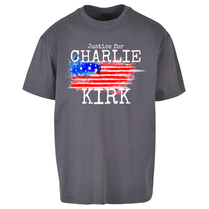 Justice For Charlie Kirk Oversized T Shirt