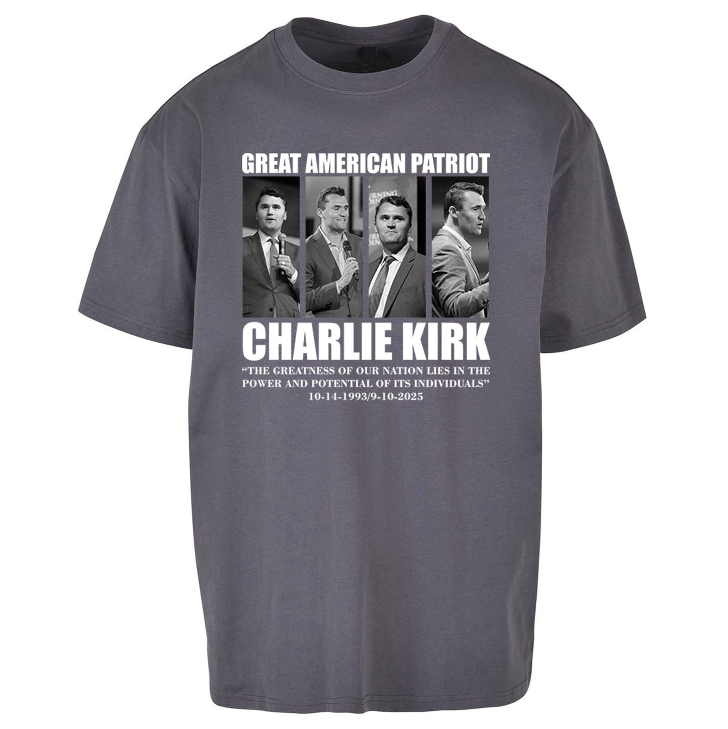 Charlie Kirk Oversized T Shirt 