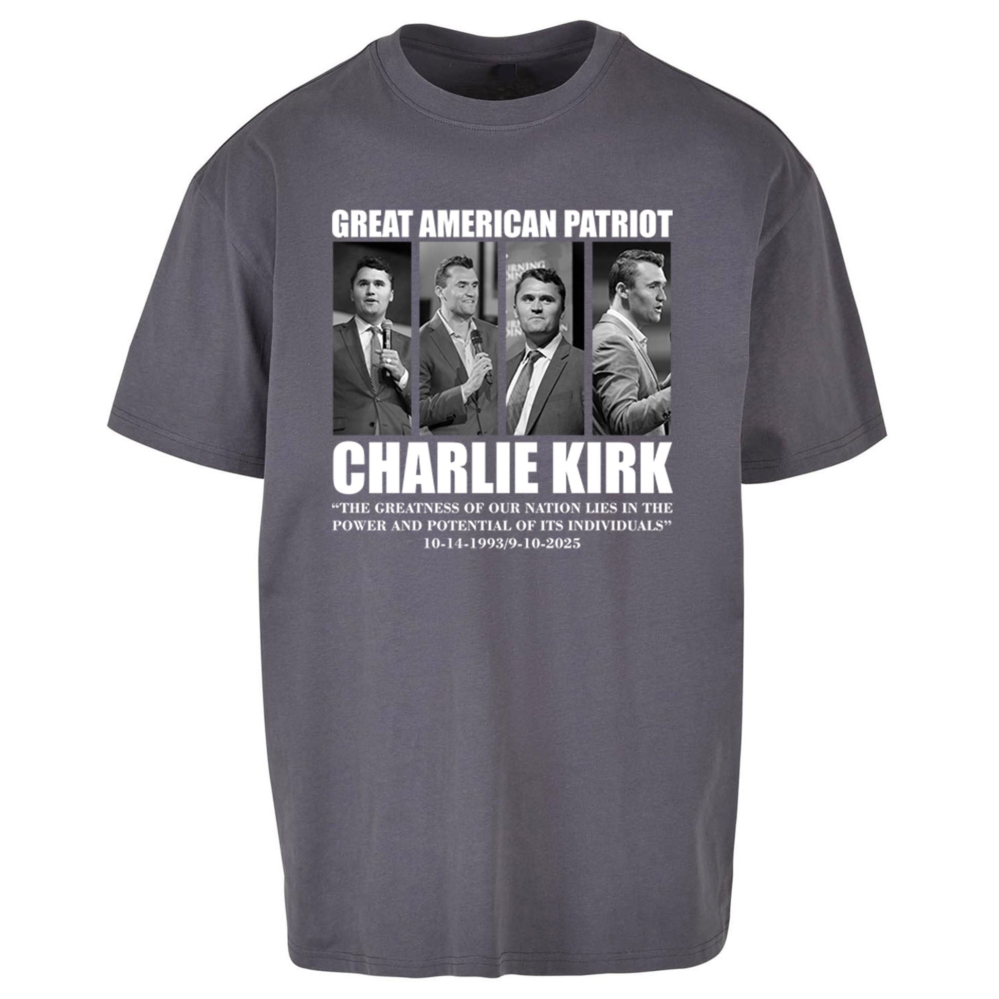 Charlie Kirk Oversized T Shirt 