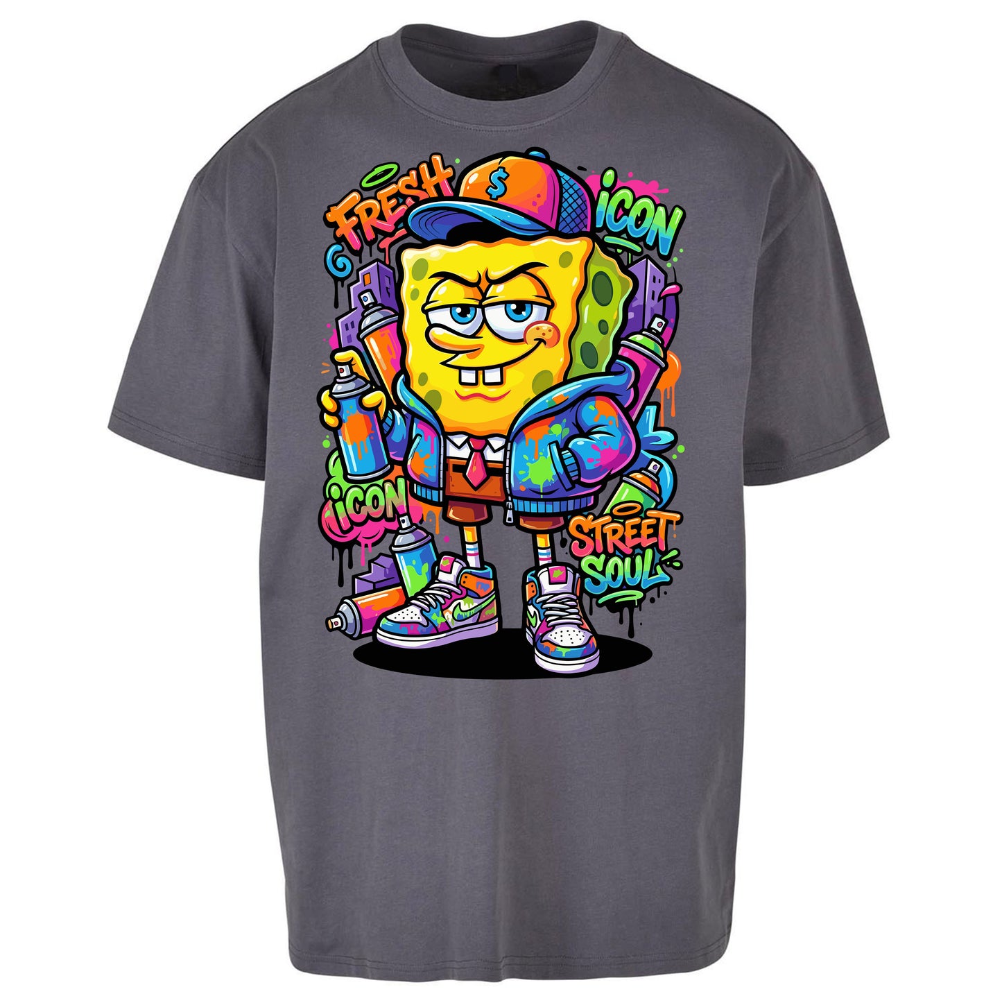 Sponge Bob Square Pants Oversized T Shirt