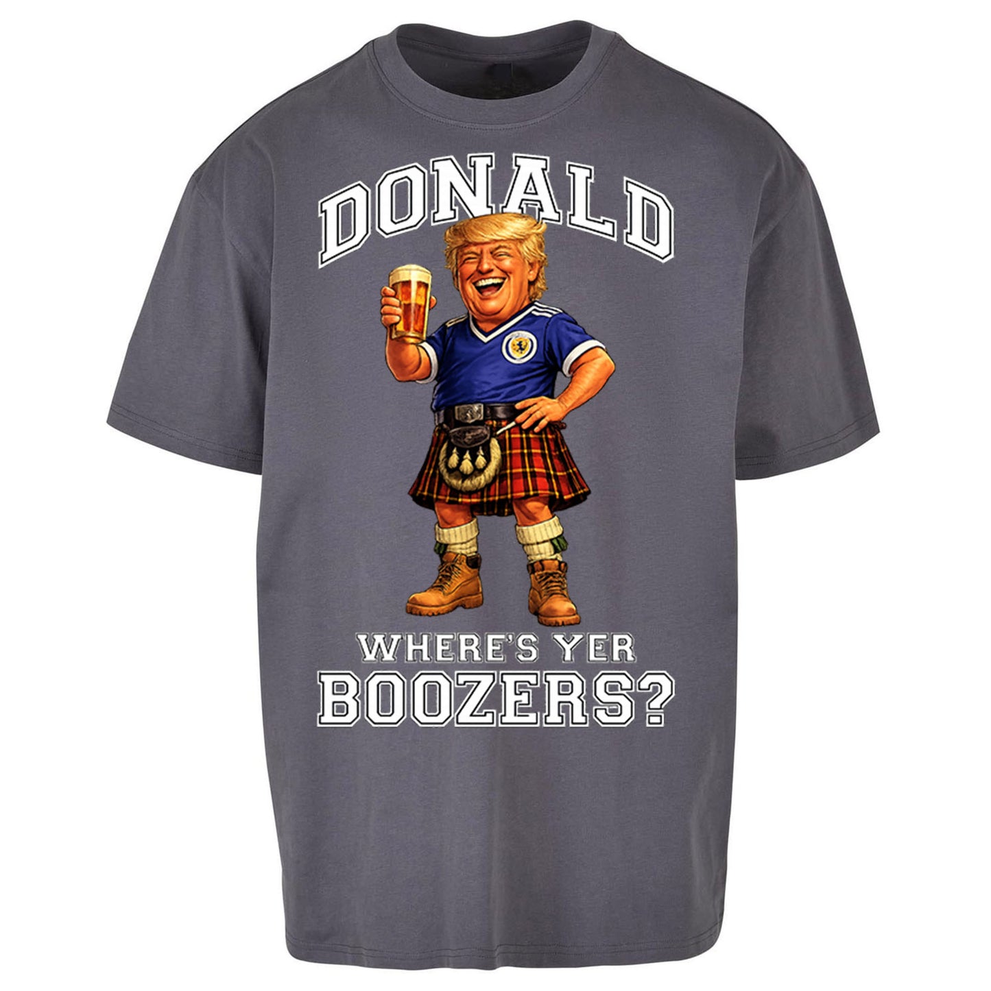 Donald Trump Scotland World Cup Oversized T Shirt