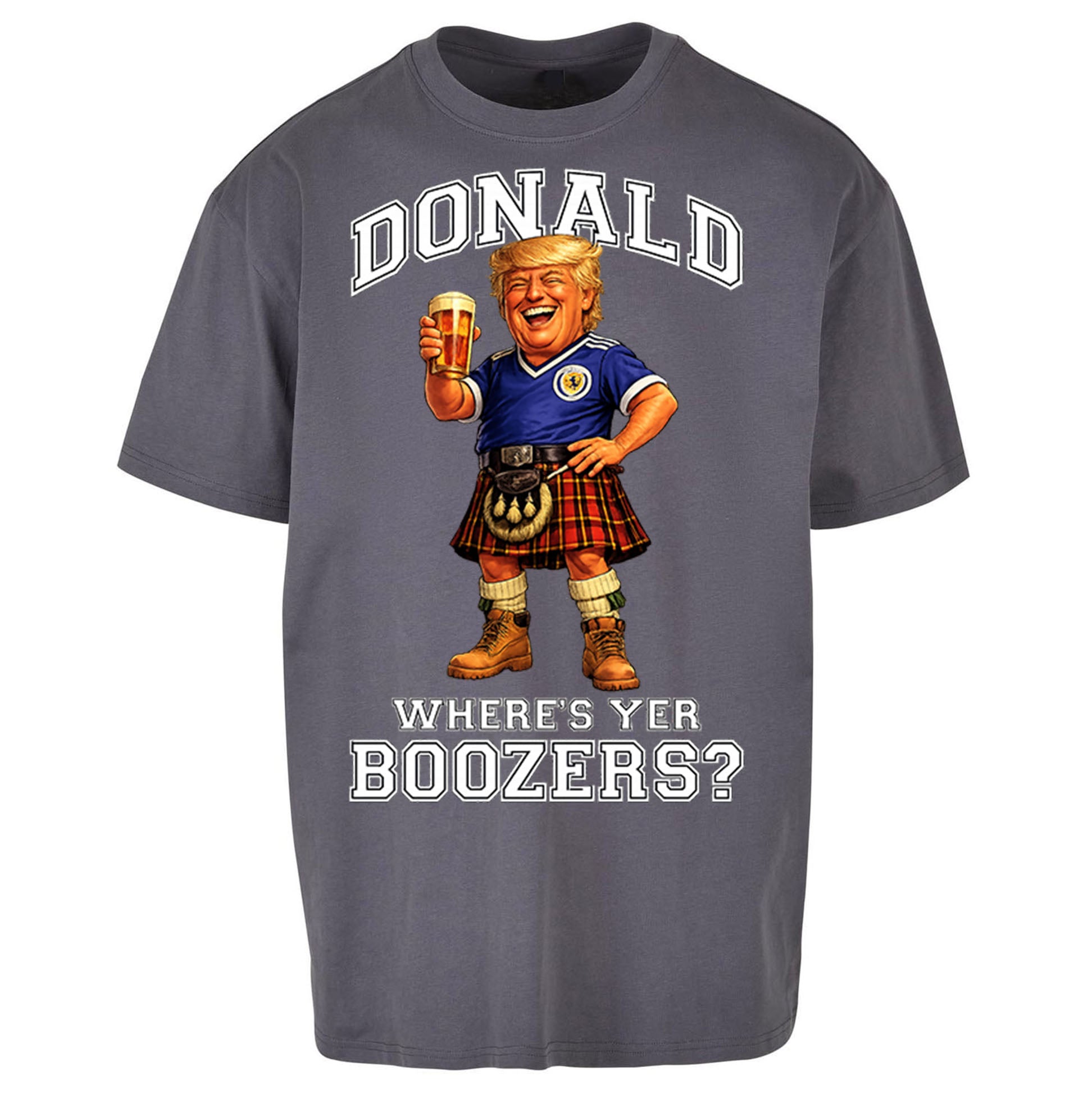 Donald Trump Scotland World Cup Oversized T Shirt