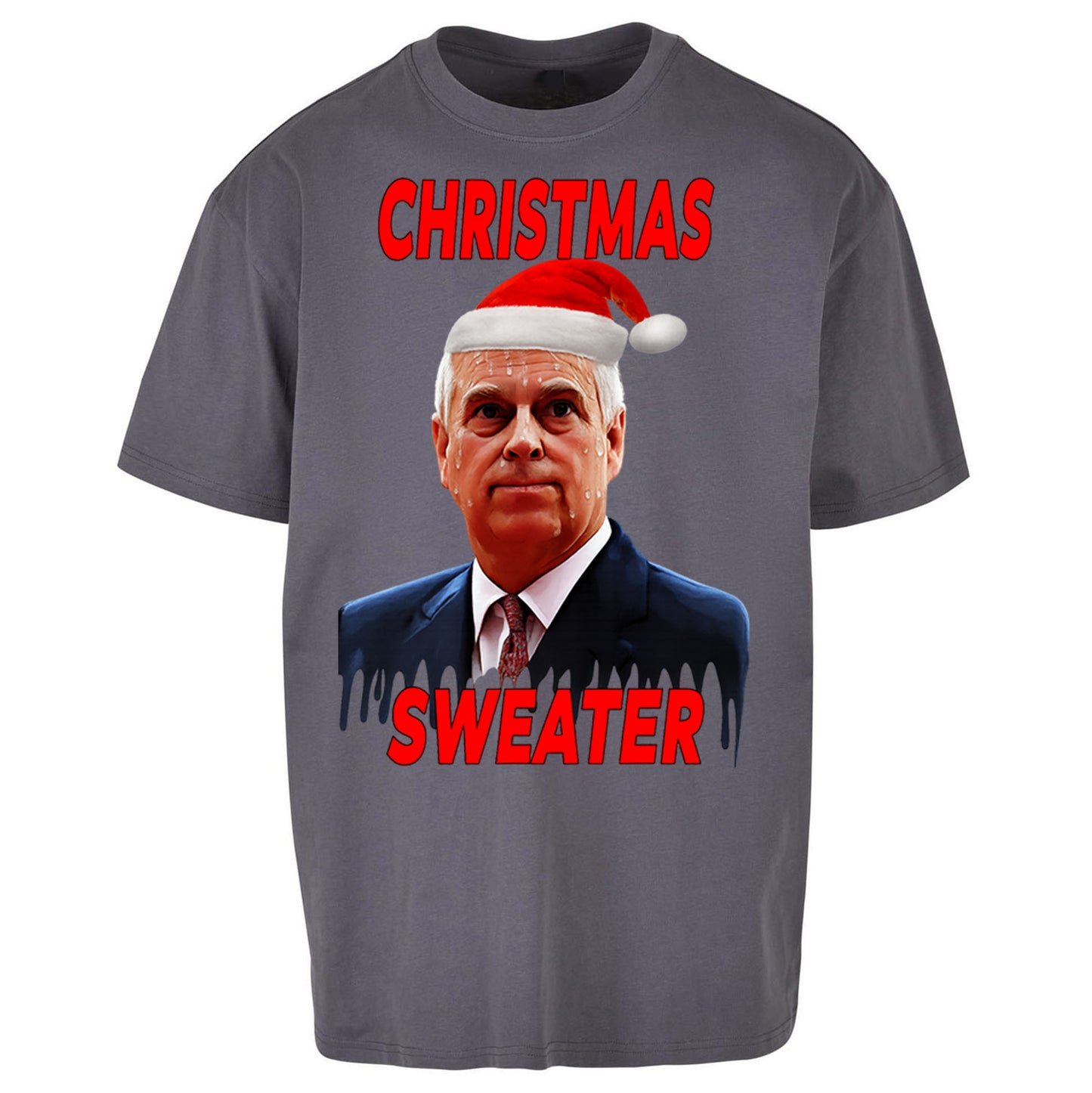 Prince Andrew Christmas Oversized T Shirt