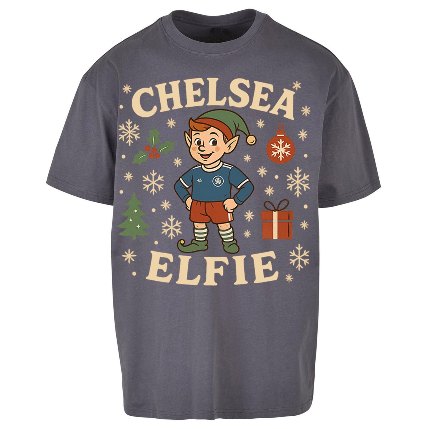 Chelsea FC Christmas Oversized T Shirt