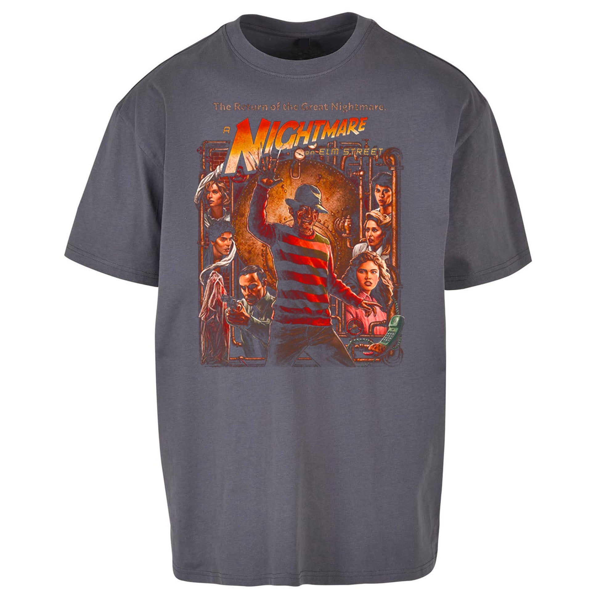 1 2 Freddy's Coming For You Oversized T Shirt 