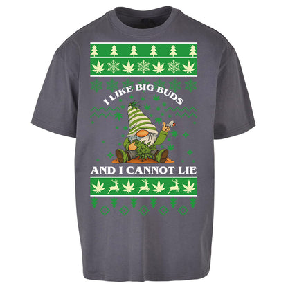 Cannabis Christmas Oversized T Shirt