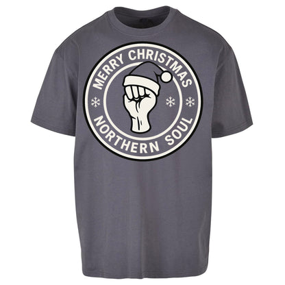Merry Christmas Northern Soul Oversized T Shirt