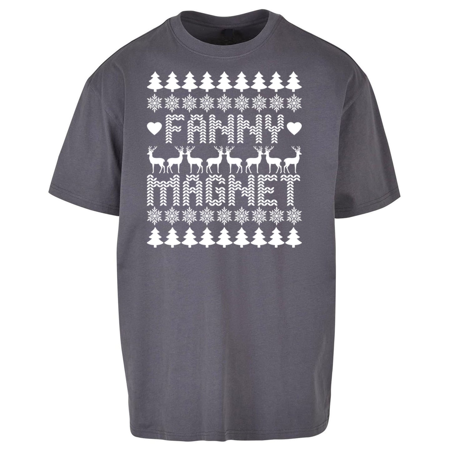 Fanny Magnet Christmas Oversized T Shirt