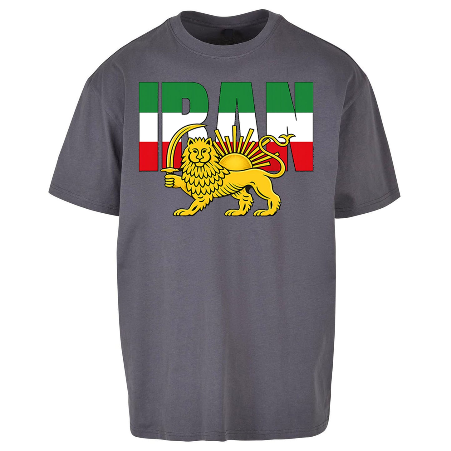 Iran Flag Oversized T Shirt