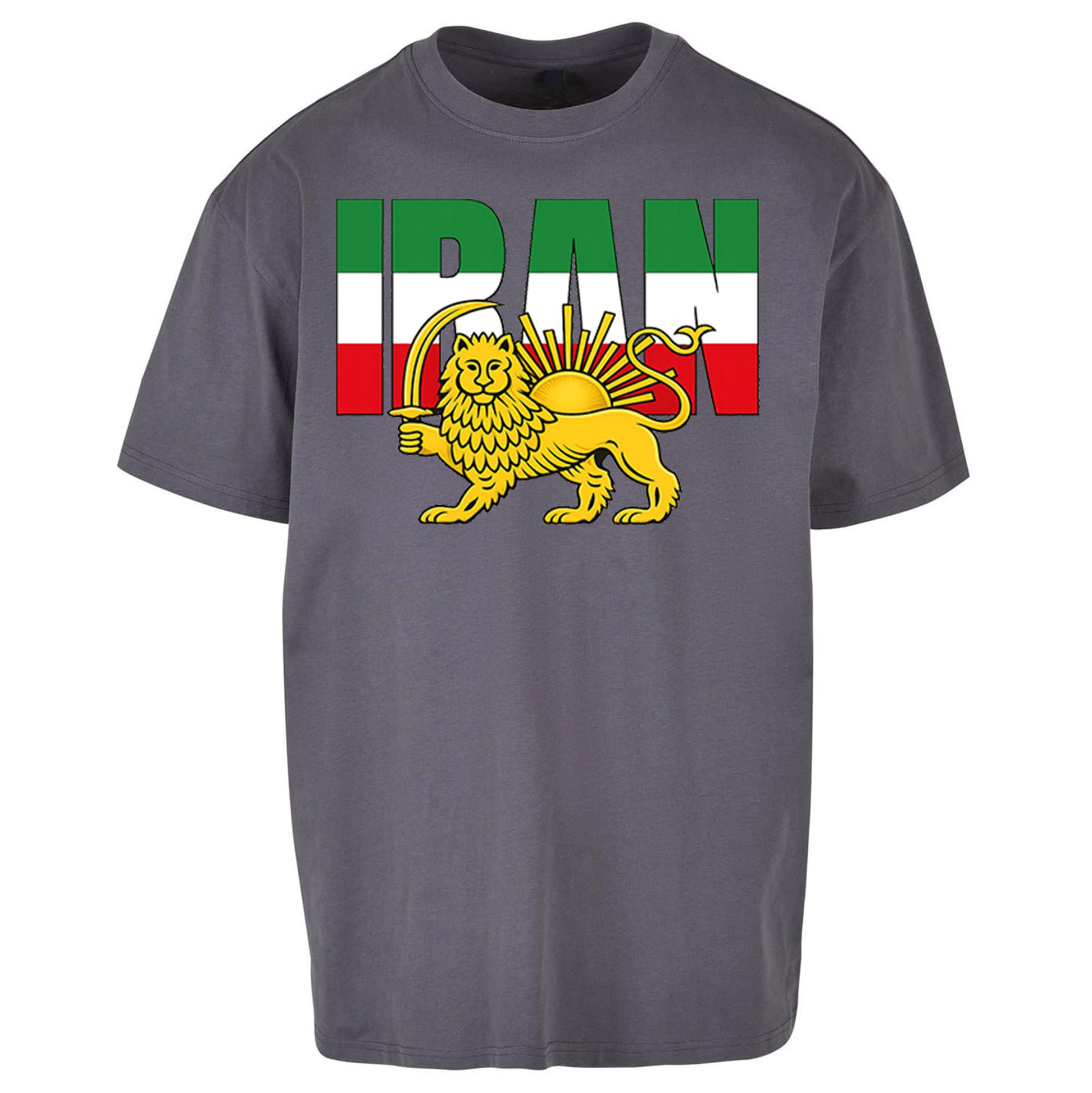 Iran Flag Oversized T Shirt