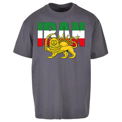 Iran Flag Oversized T Shirt