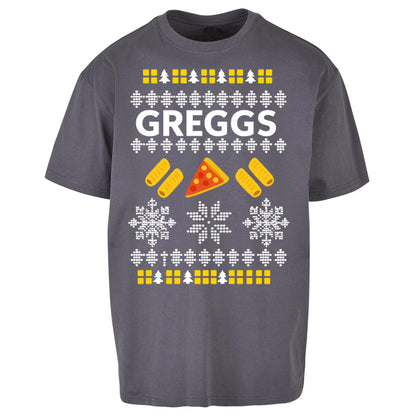Greggs Christmas Oversized T Shirt