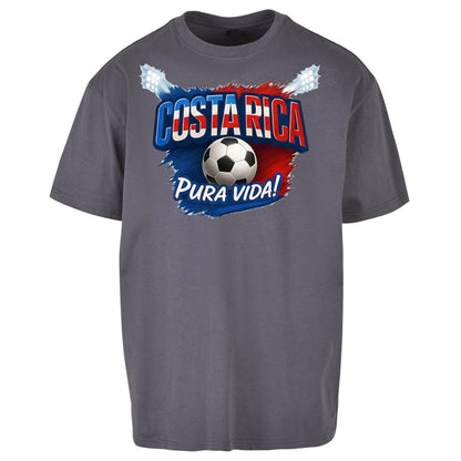 Costa Rica Retro World Cup Oversized T Shirt