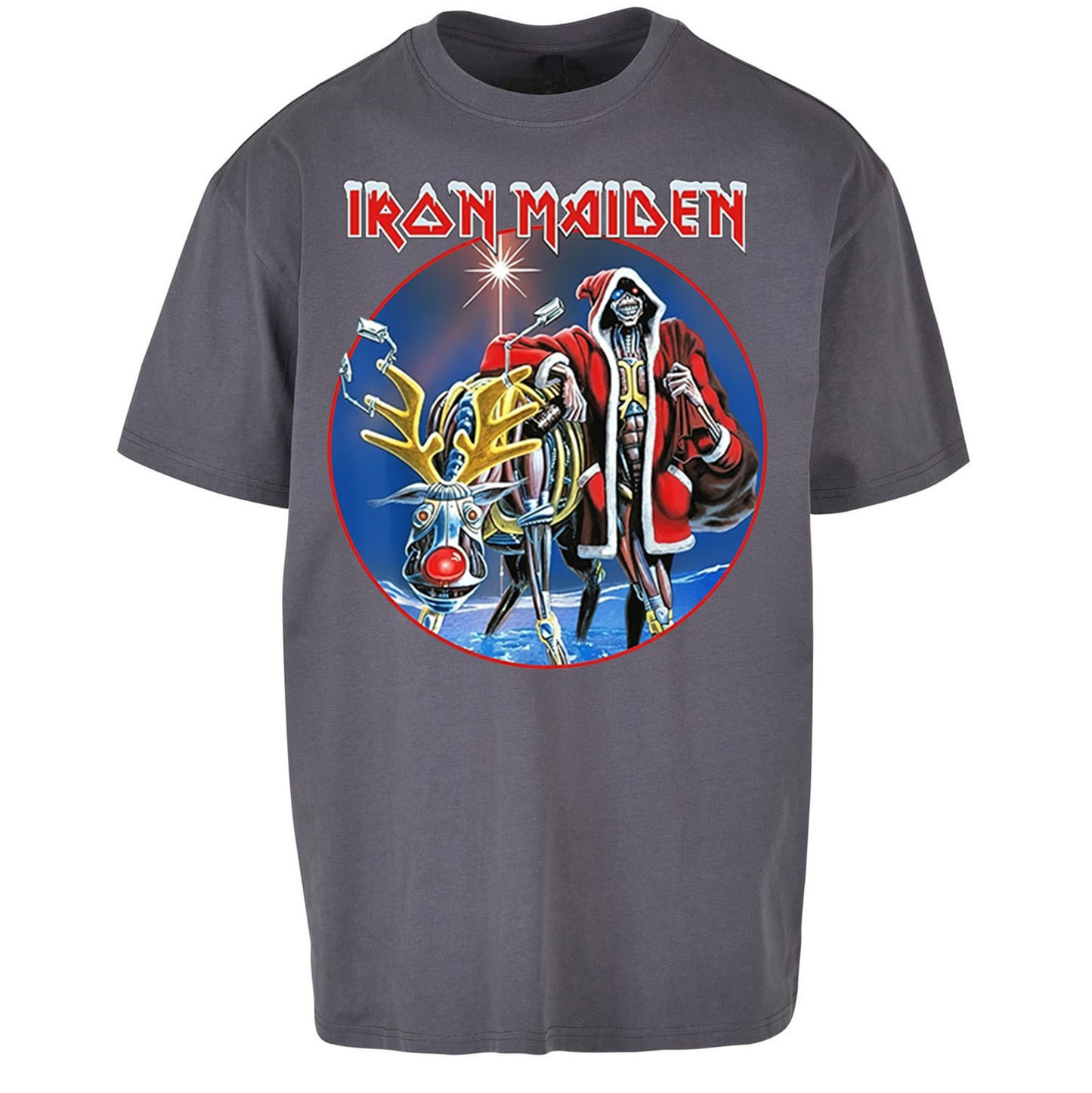 Iron Maiden Christmas Oversized T Shirt