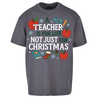 Teacher Christmas Oversized T Shirt