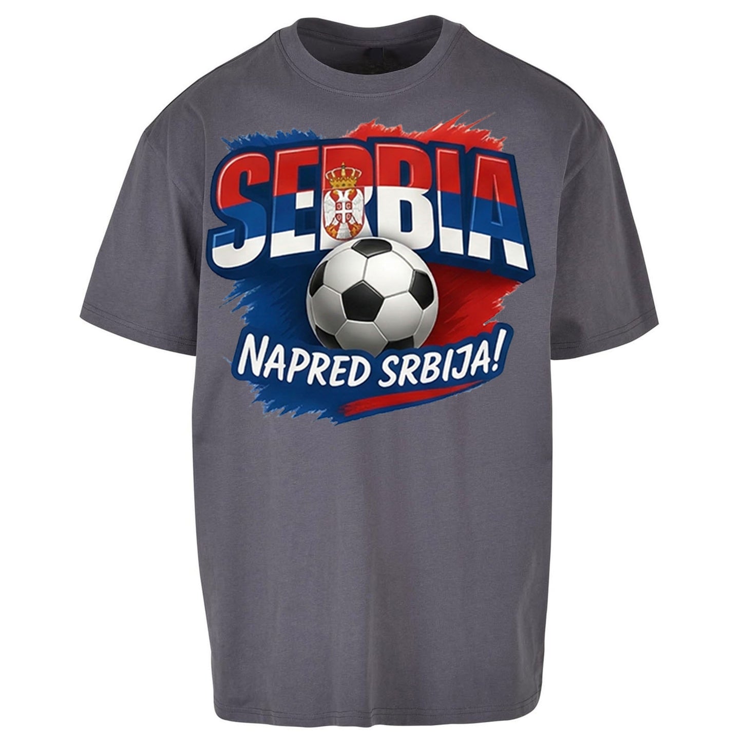 Serbia Retro World Cup Oversized T Shirt