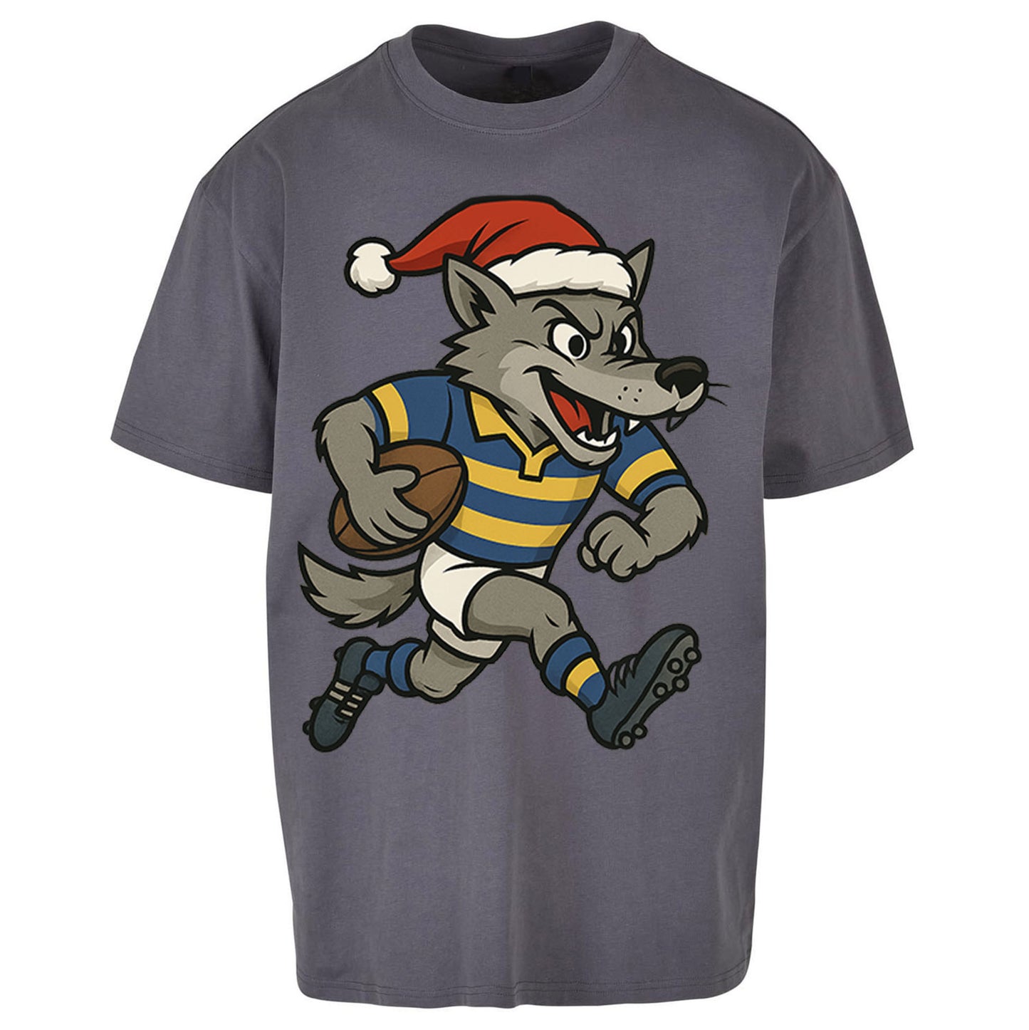 Warrington Wolves Christmas Oversized T Shirt