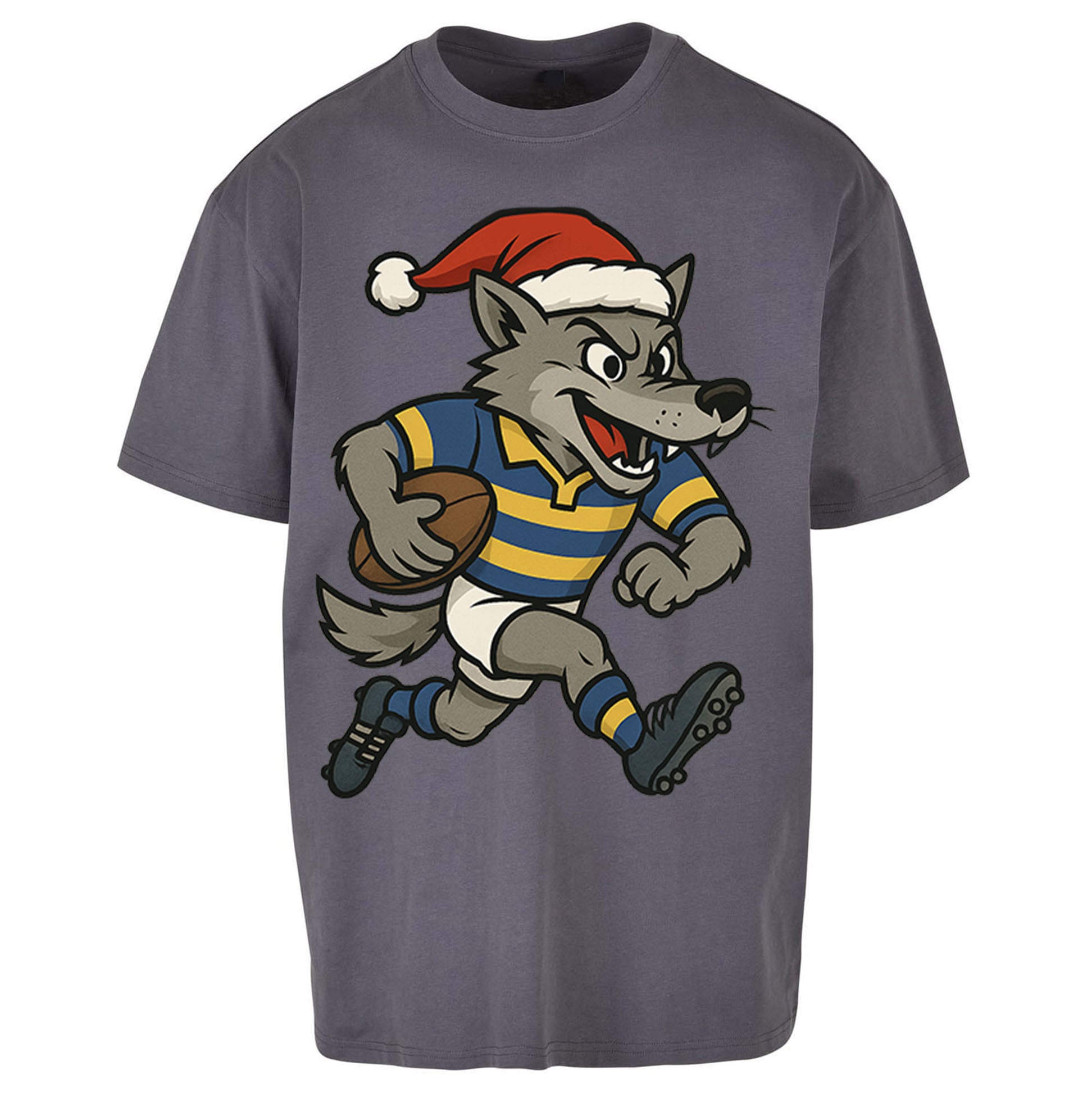 Warrington Wolves Christmas Oversized T Shirt