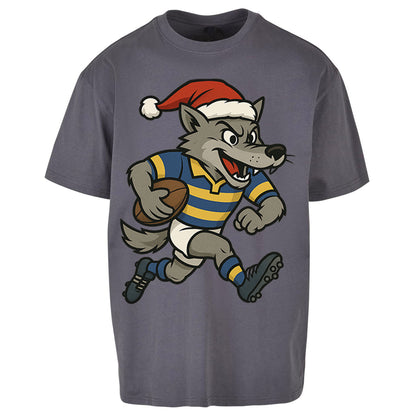 Warrington Wolves Christmas Oversized T Shirt