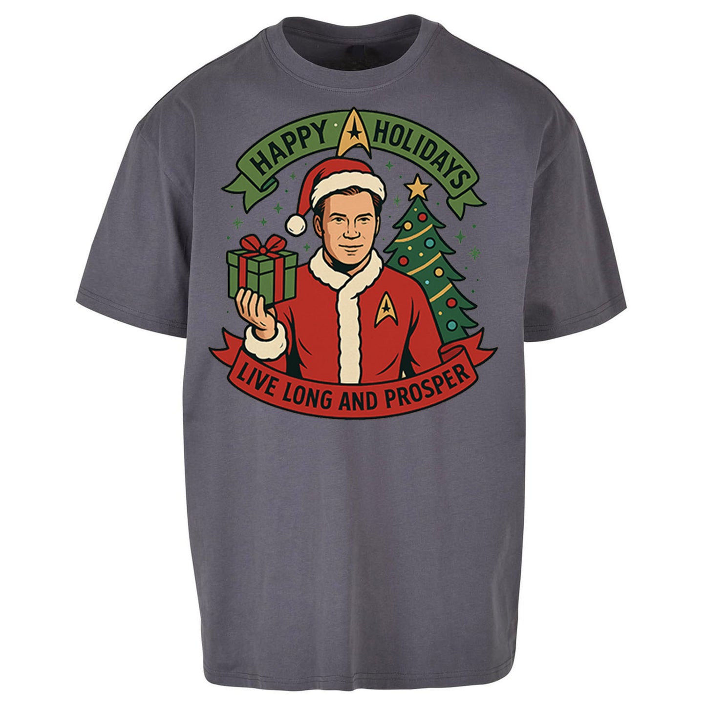 Star Trek Christmas Oversized T Shirt