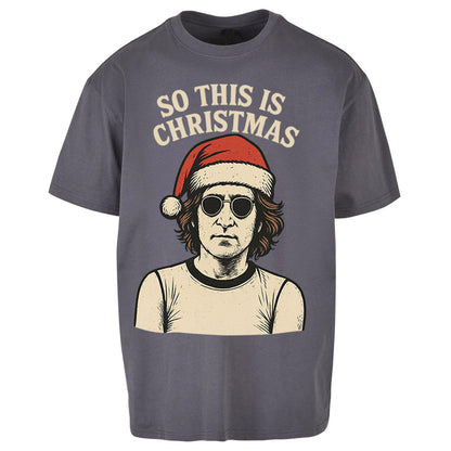 Christmas John Lennon Christmas Oversized T Shirt