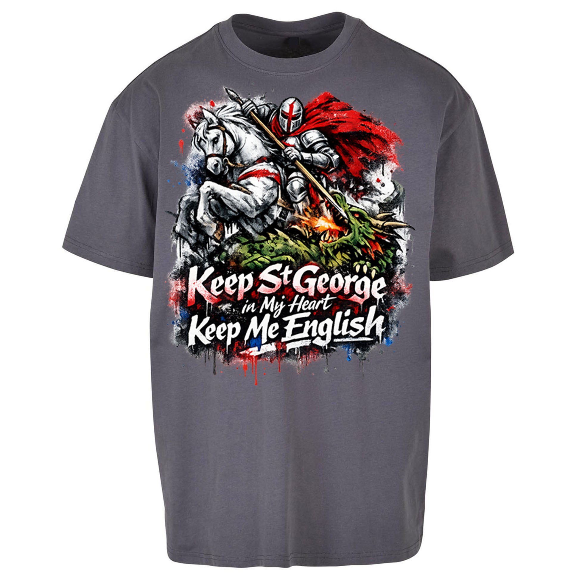 St gorges CrossOversized T Shirt 