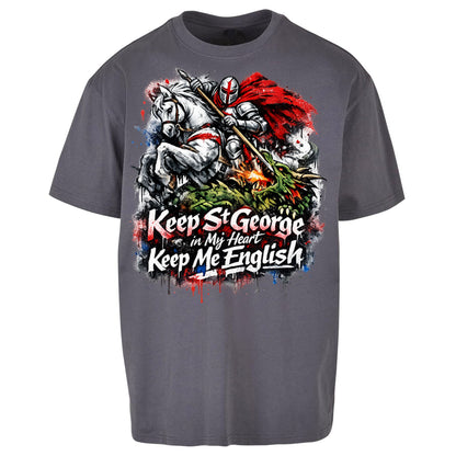 St gorges CrossOversized T Shirt 