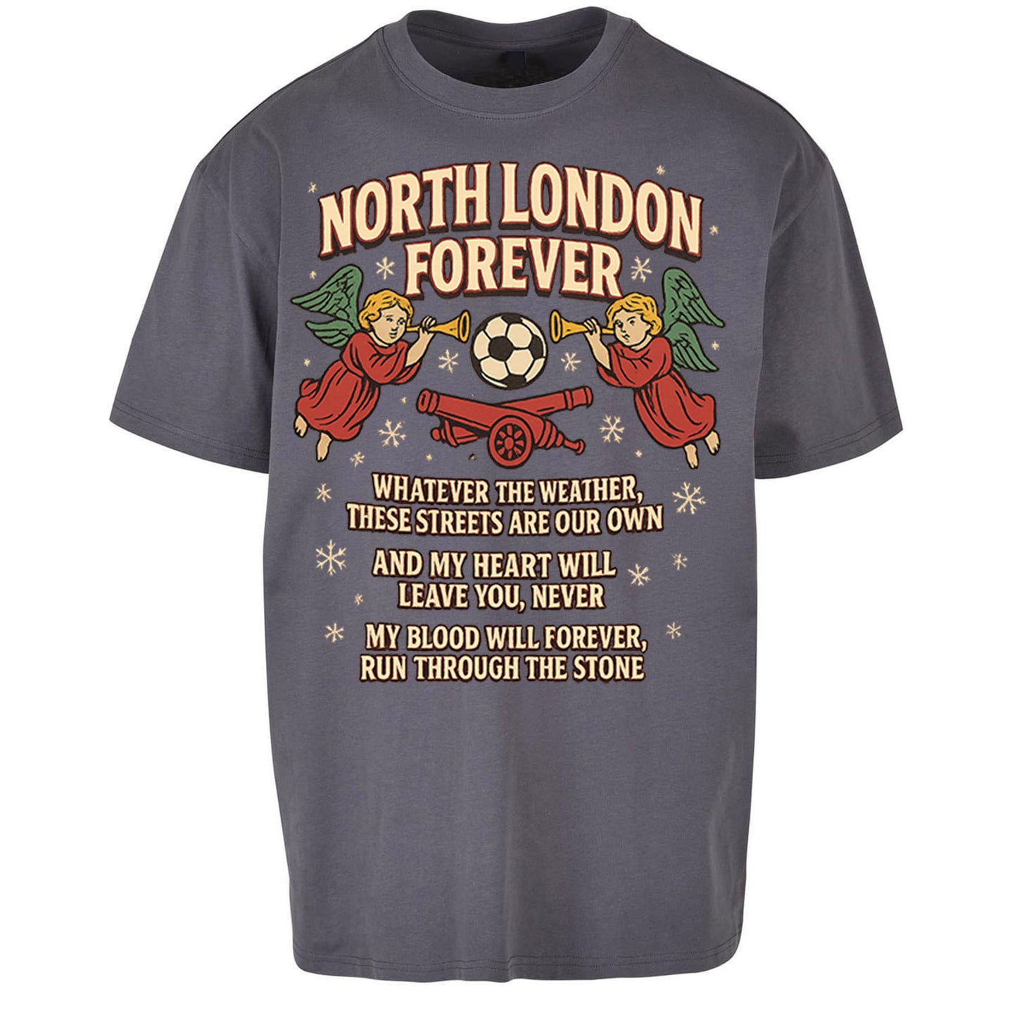 Arsenal Christmas Oversized T Shirt 