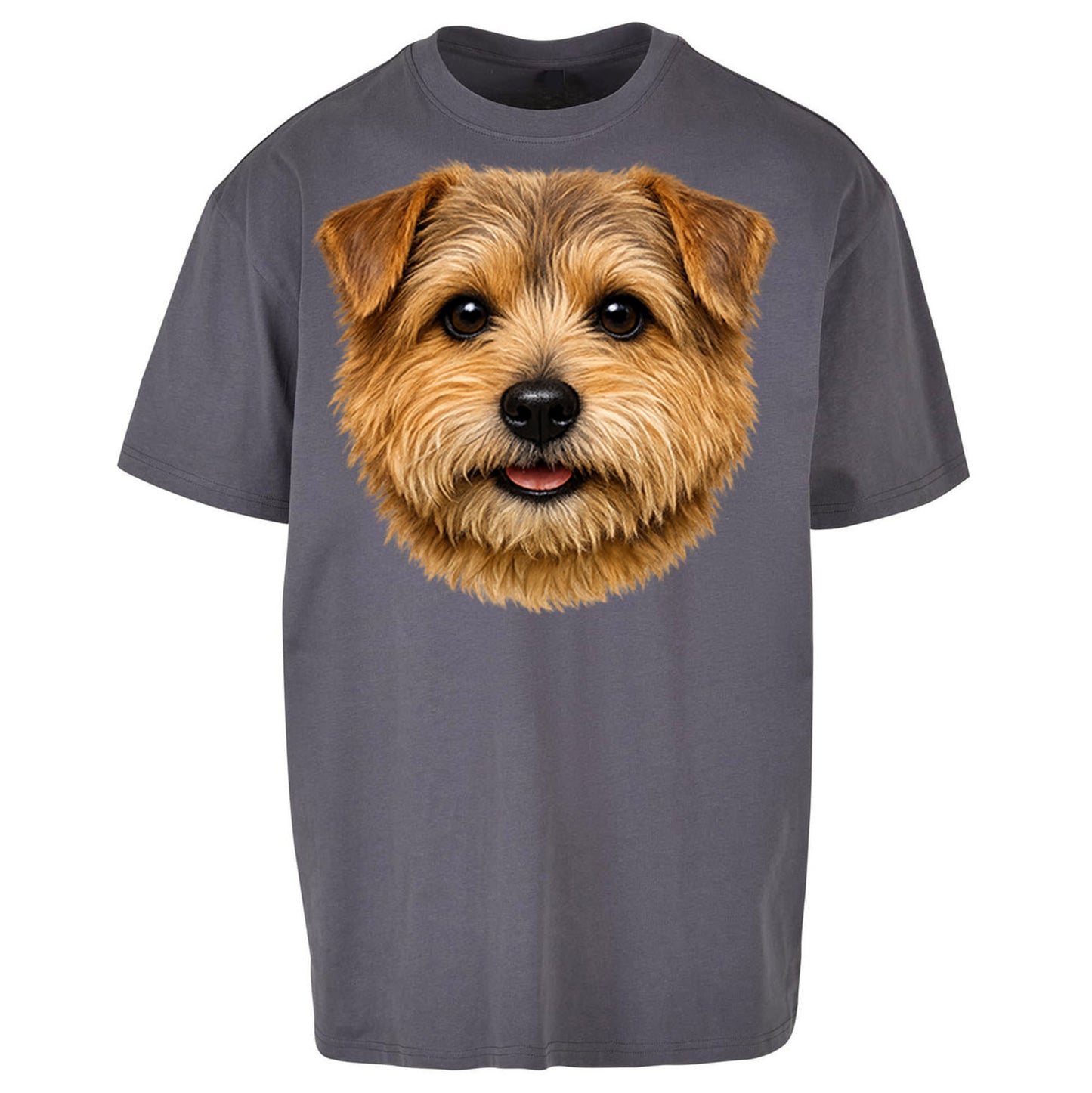 Norfolk Terrier Dog Face Oversized T Shirt