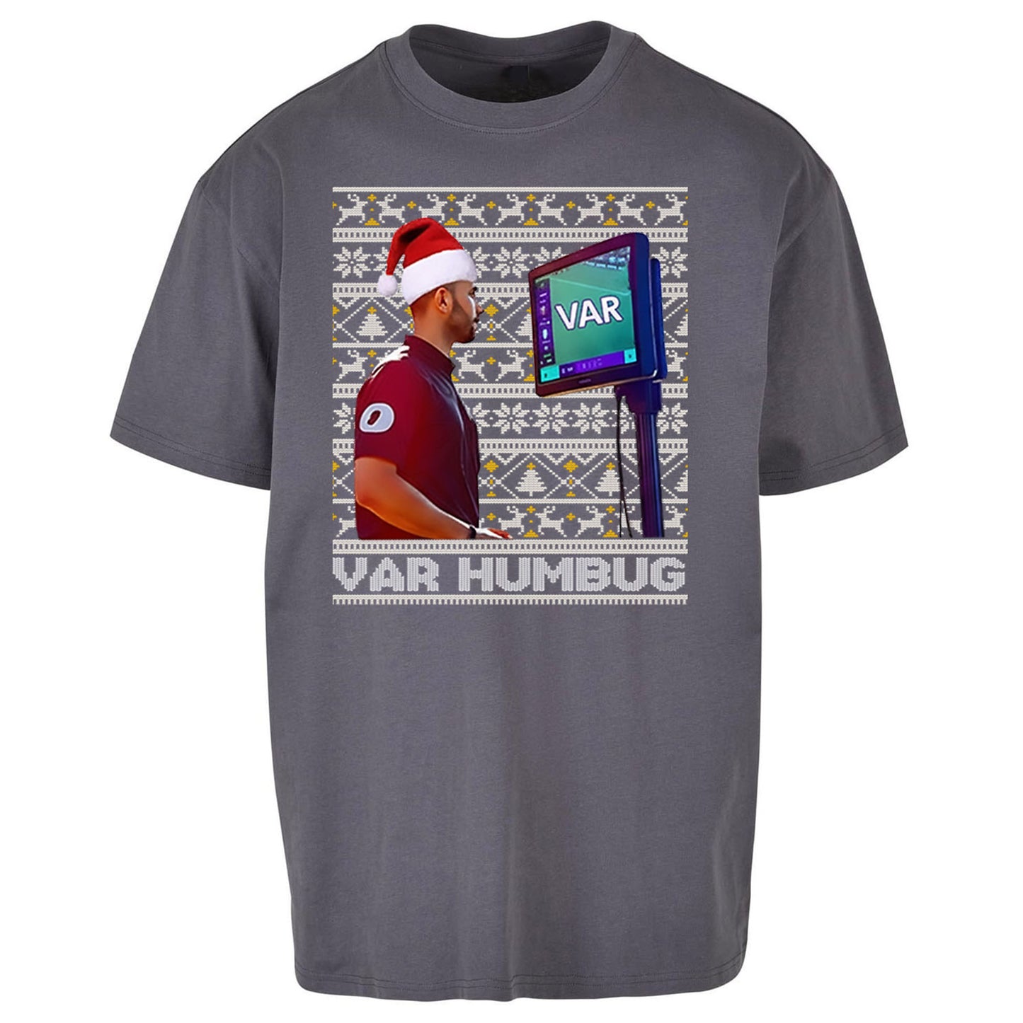 VAR Christmas Oversized T Shirt 