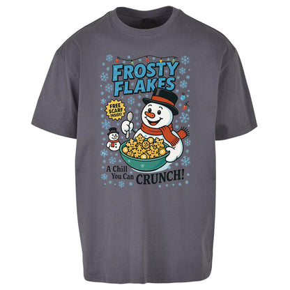 Snowman Christmas Oversized T Shirt 
