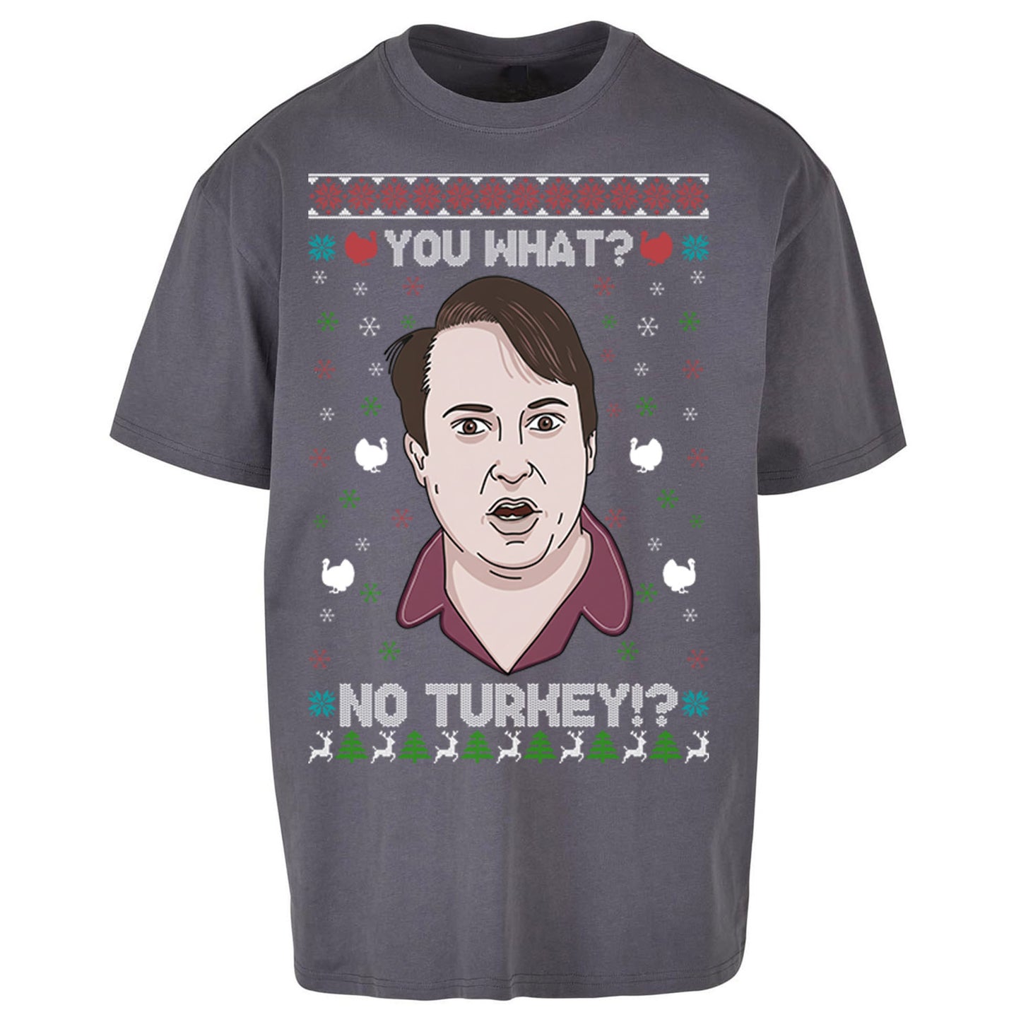 Peep Show Christmas Oversized T Shirt 