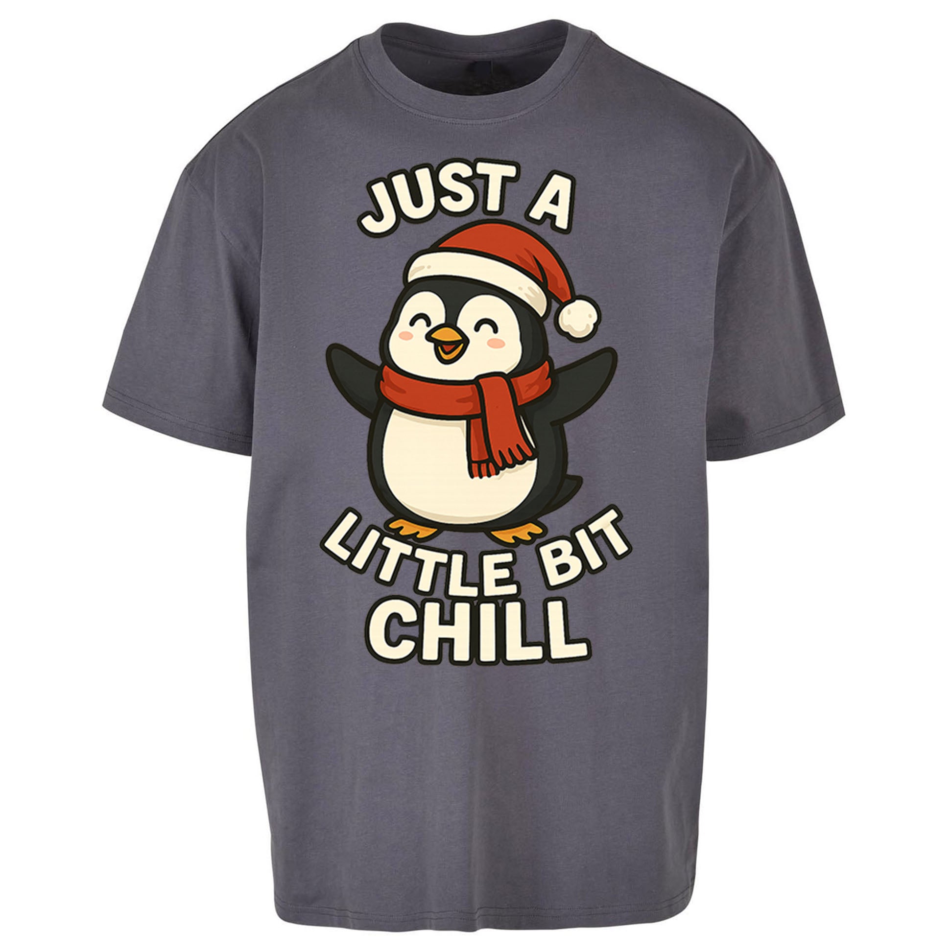 Penguin Christmas Oversized T Shirt