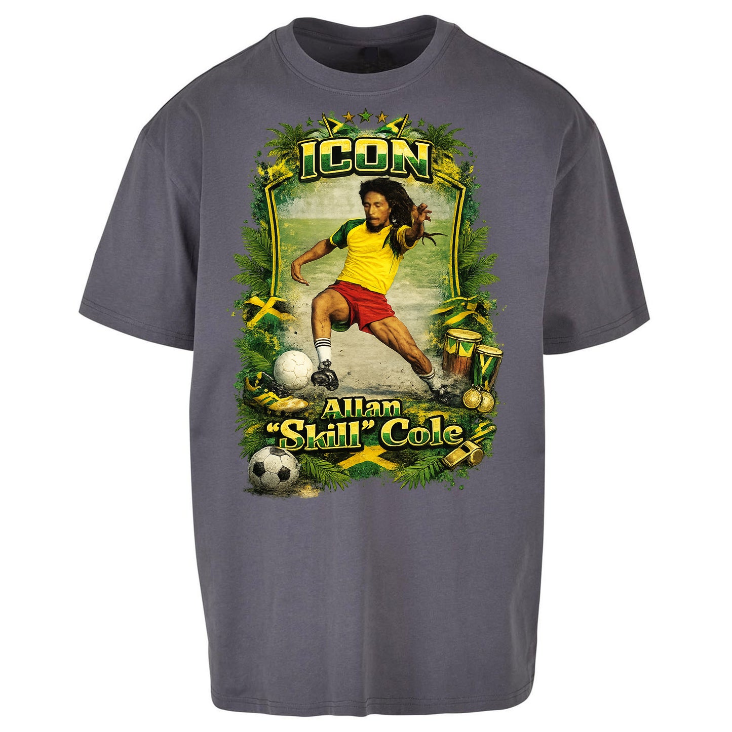 Jamaica Football Oversized T Shirt