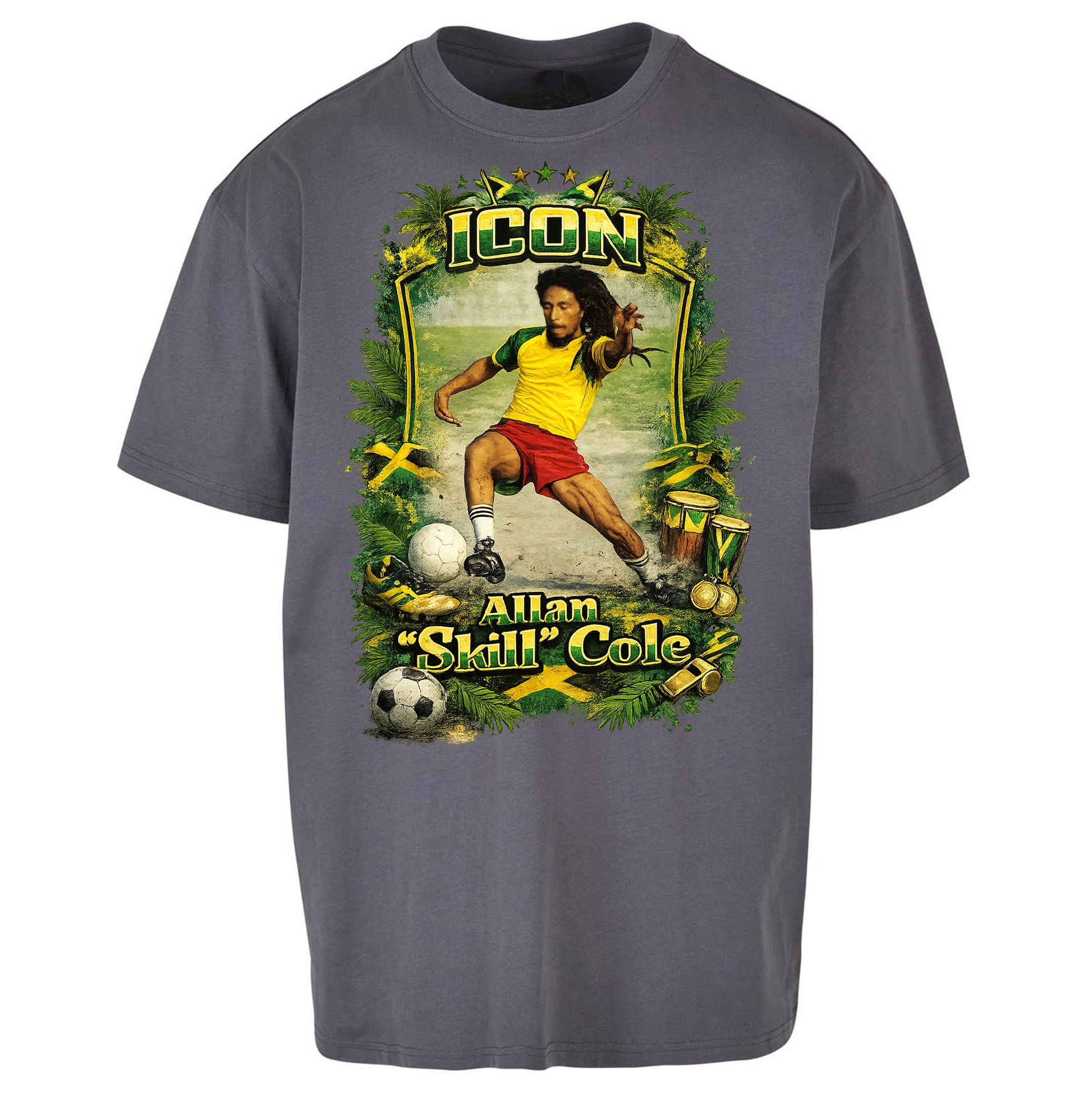 Jamaica Football Oversized T Shirt