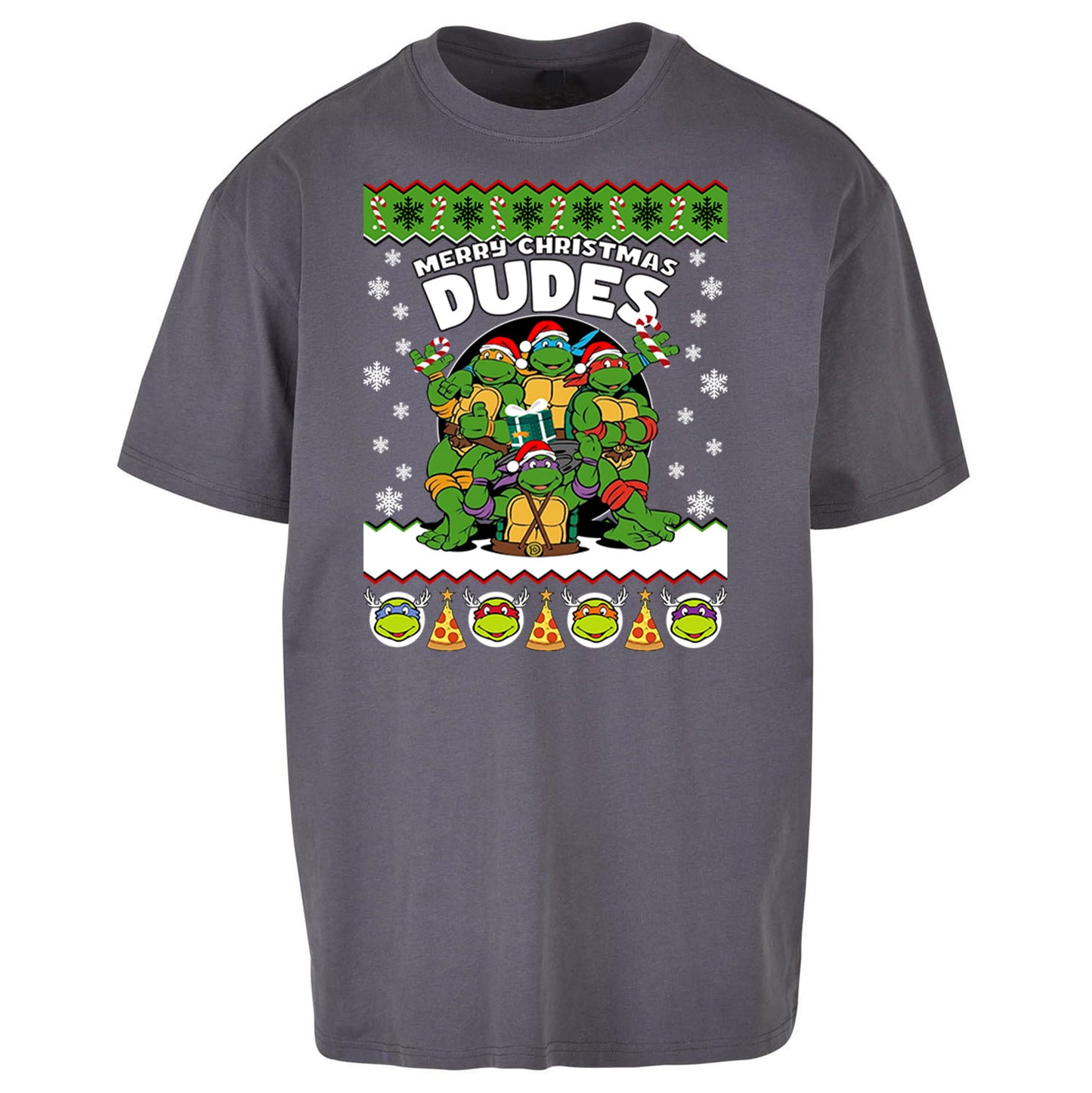 Ninja Turtles Christmas Oversized T Shirt