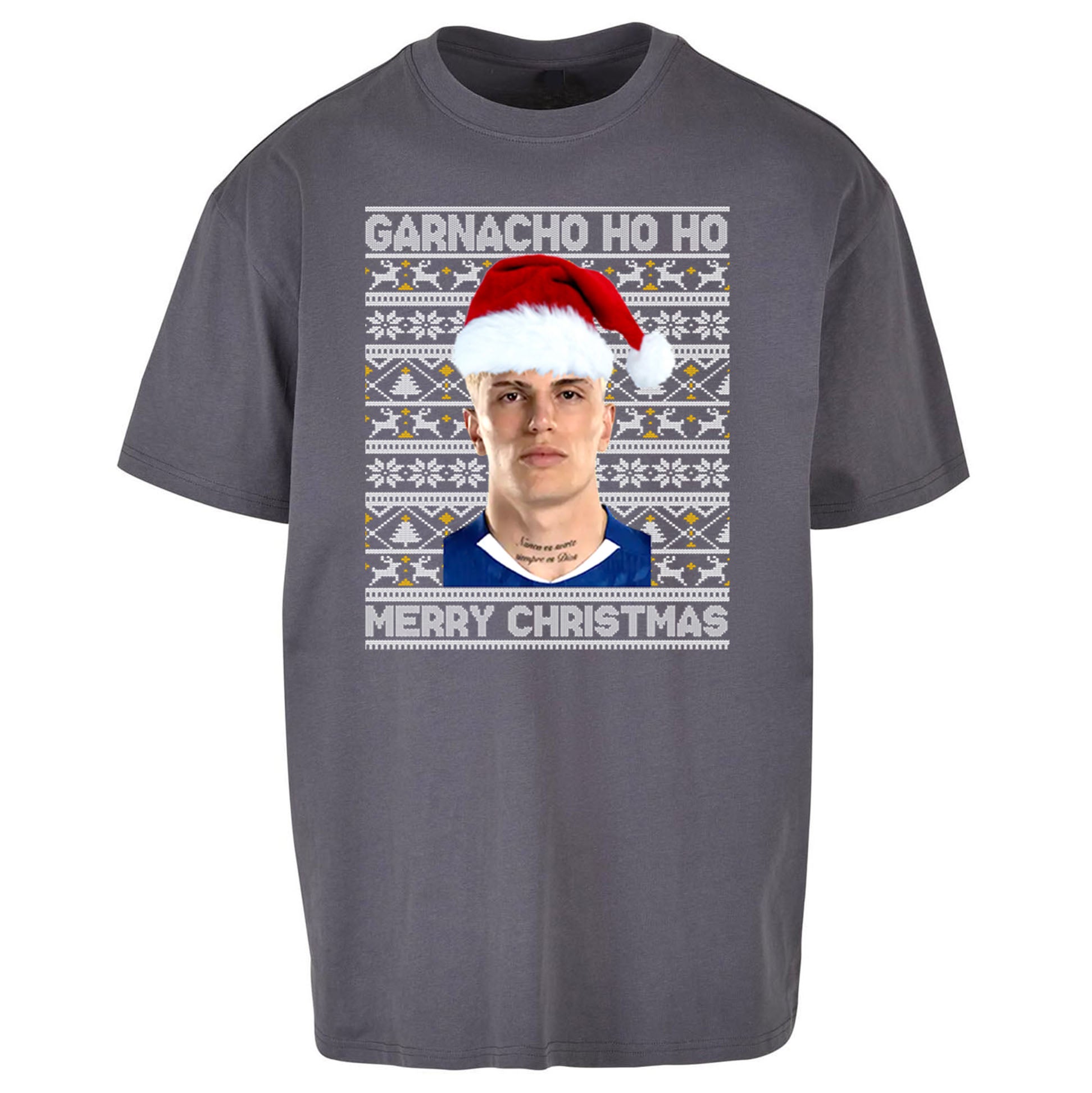 Garnacho Christmas Oversized T Shirt