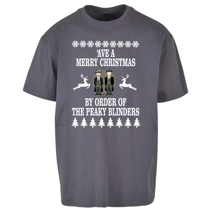 Peaky Blinders Christmas Oversized T Shirt