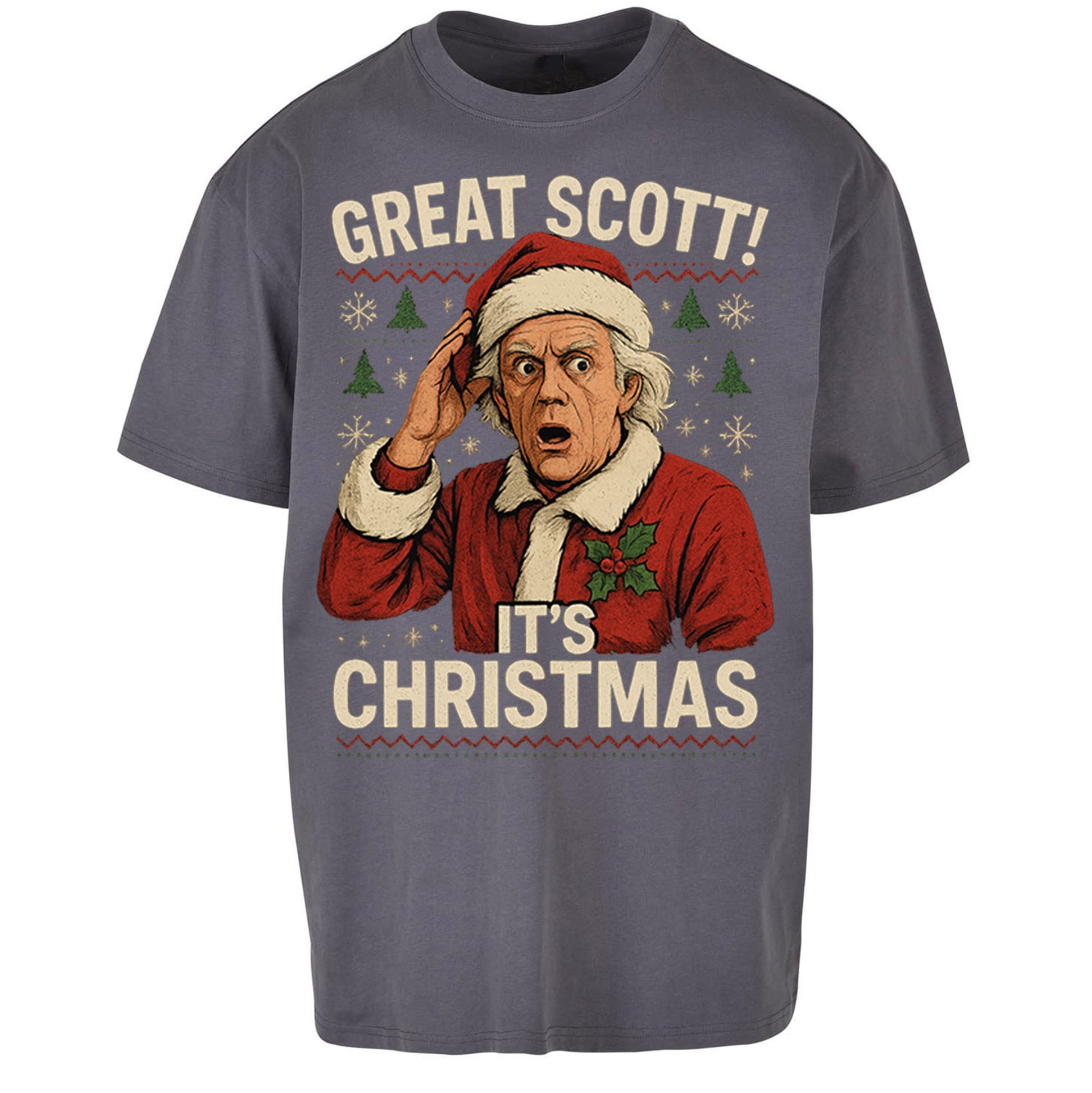 Back to the Future Doc Brown Oversized T Shirt 