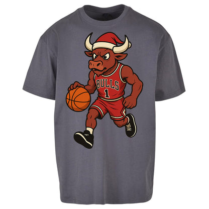 Chicago Bulls Christmas Oversized T Shirt