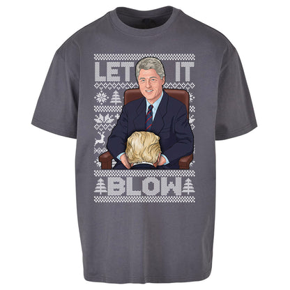 Bill Clinton Christmas Oversized T Shirt 