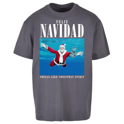 Nirvana Christmas Oversized T Shirt