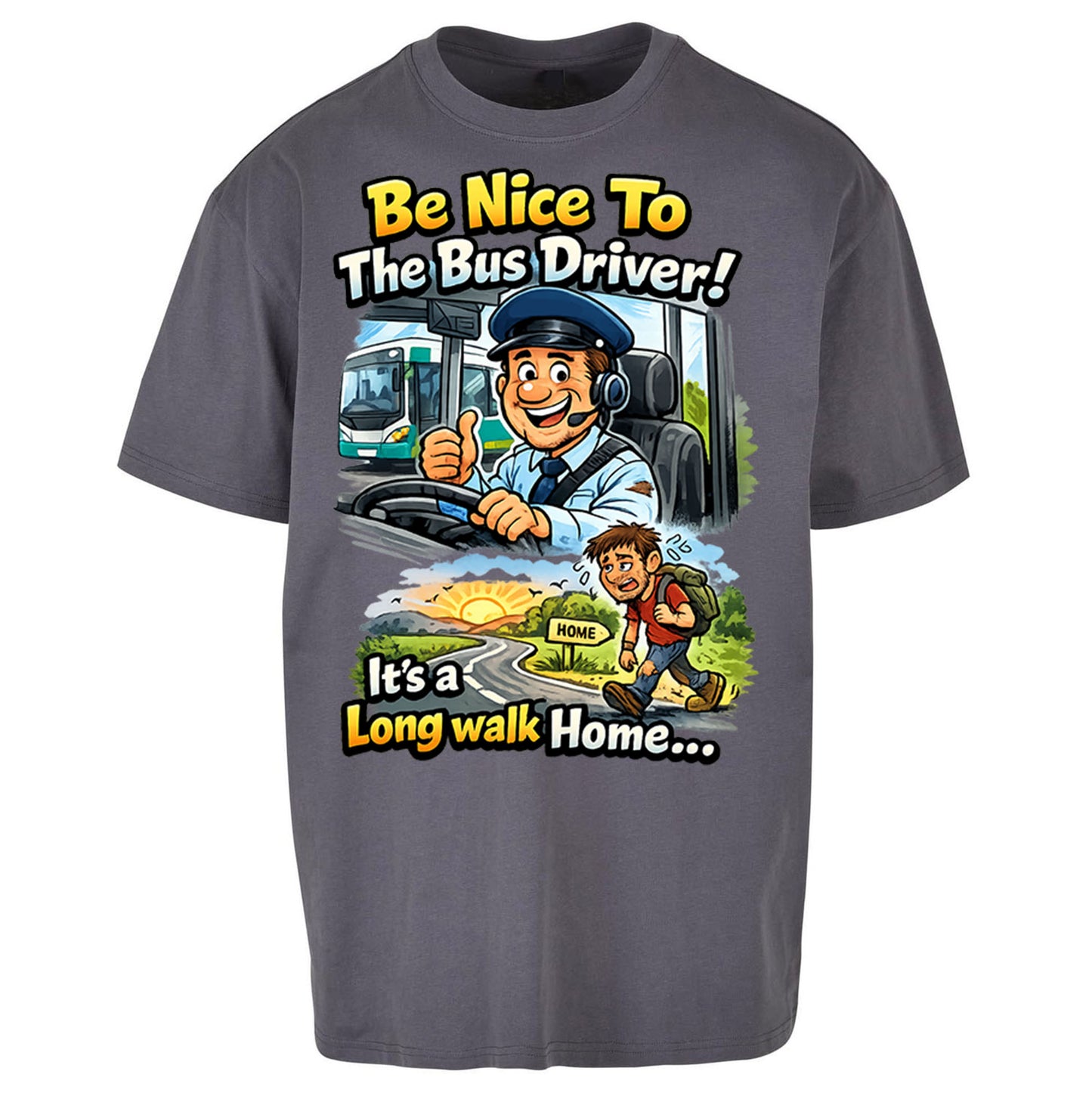Bus Driver Oversized T Shirt