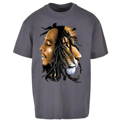 Bob Marley Lion - Oversized T Shirt