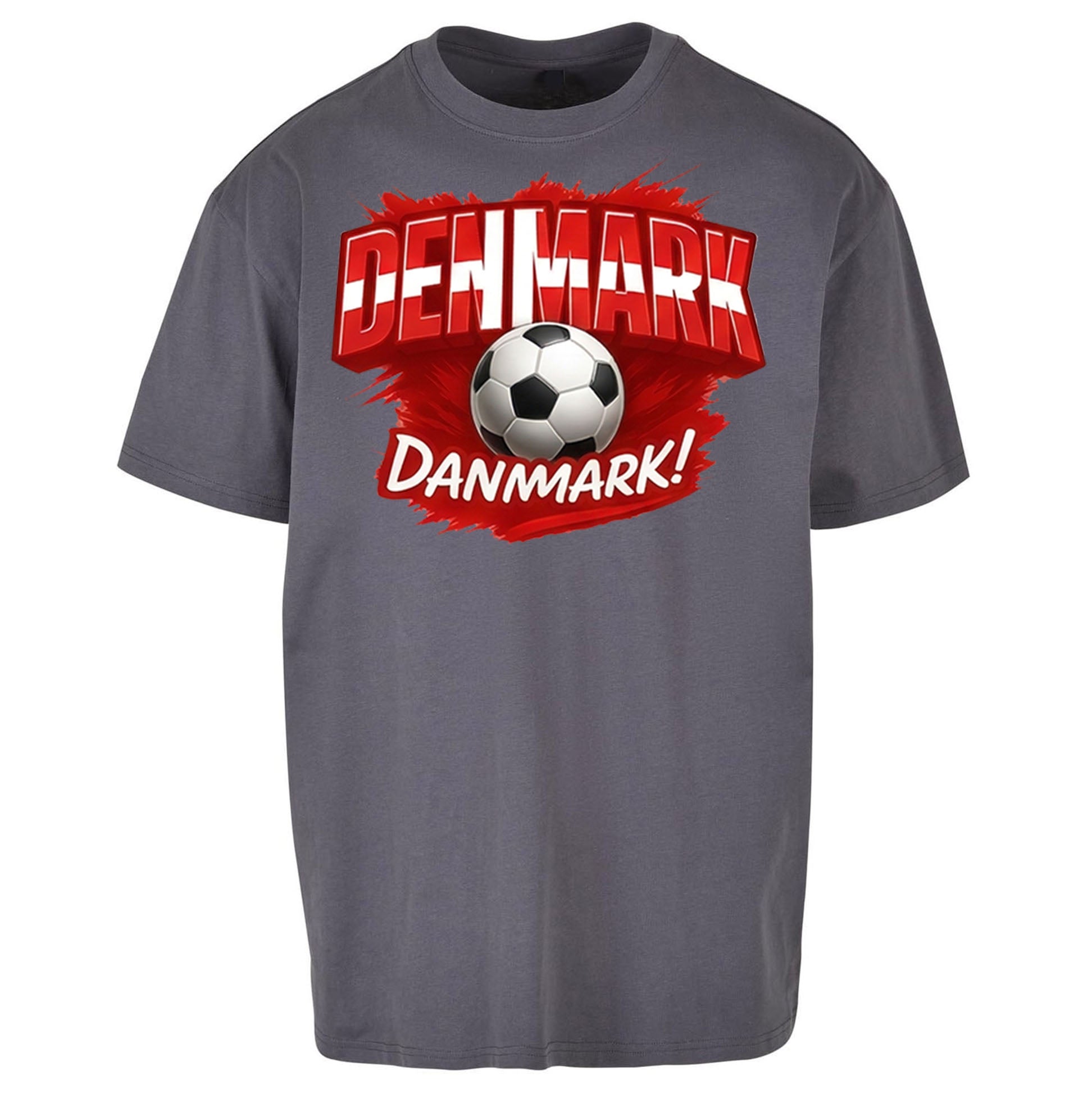 Denmark Retro World Cup Oversized T Shirt