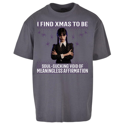 Wednesday Christmas Oversized T Shirt