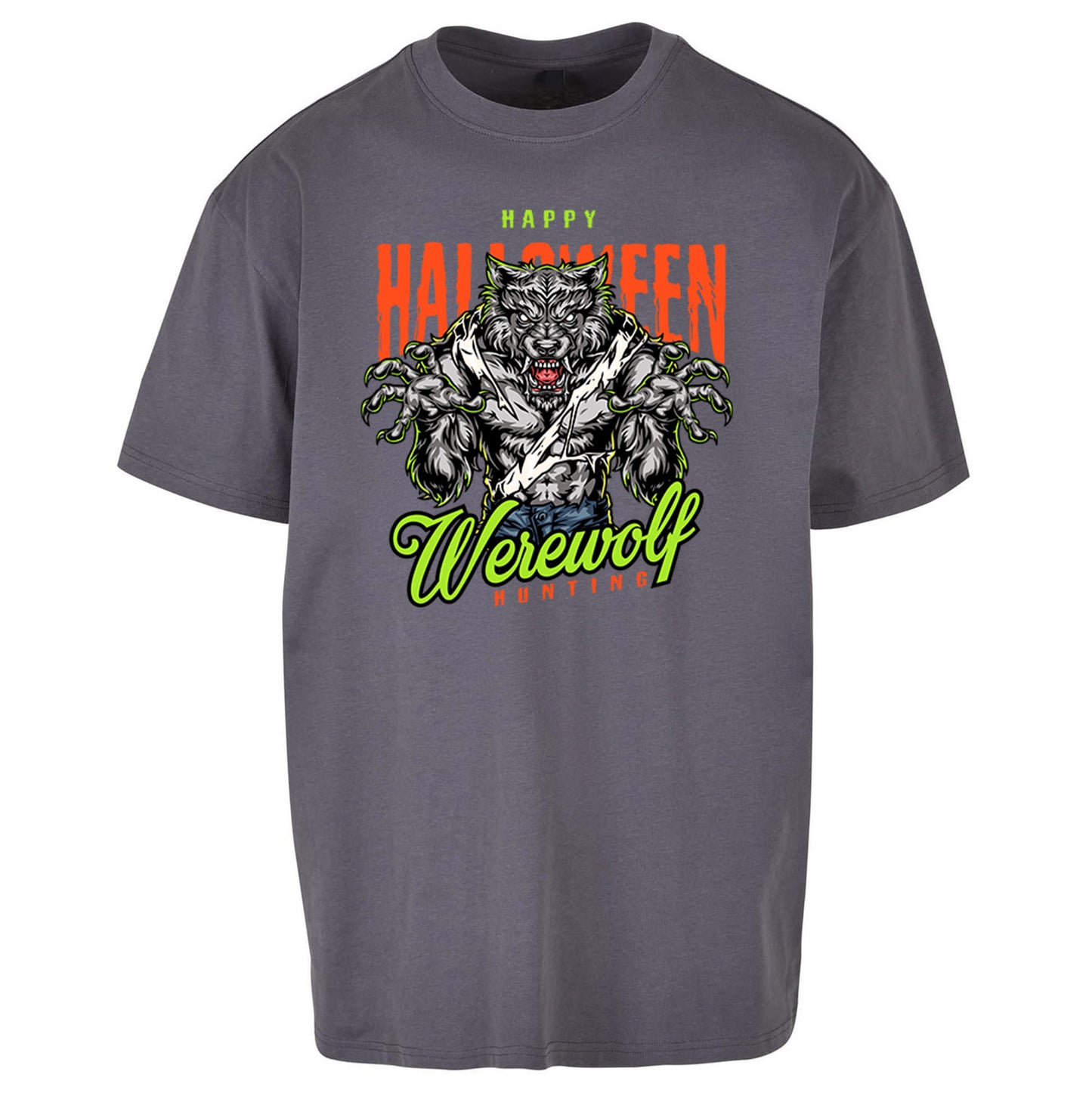 Halloween Werewolf Oversized T Shirt
