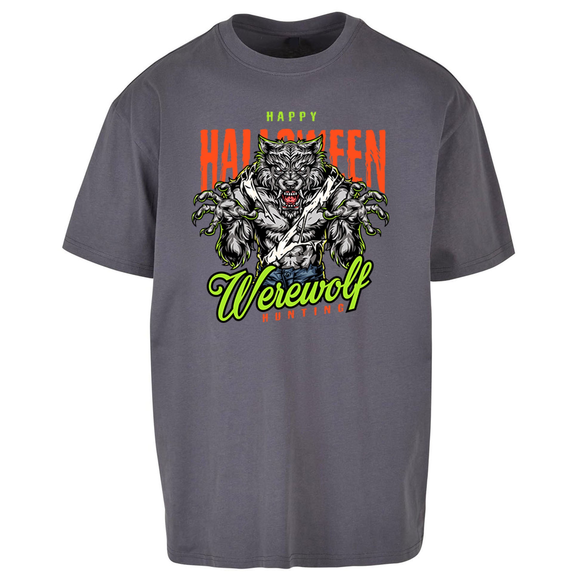 Halloween Werewolf Oversized T Shirt